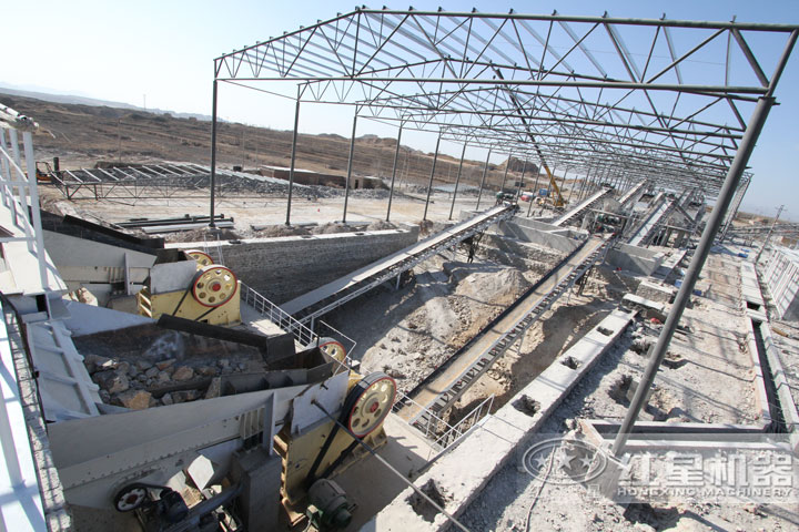 紅星用戶(hù)石料破碎生產(chǎn)現(xiàn)場(chǎng)，可就近安排參觀現(xiàn)場(chǎng)