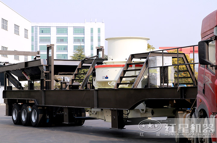 移動(dòng)石粉制砂機(jī)發(fā)貨現(xiàn)場(chǎng)，到場(chǎng)即可作業(yè)