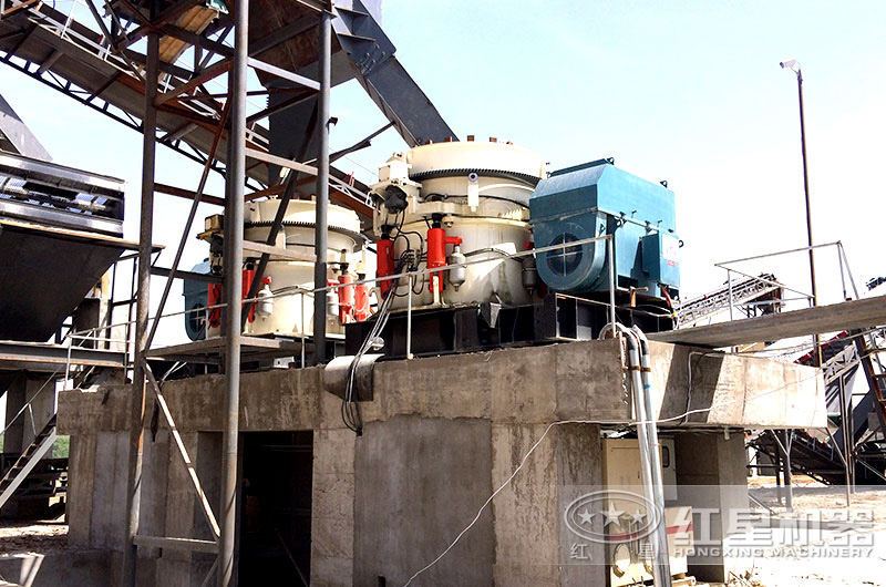 圓錐破產(chǎn)量大，自動(dòng)化程度高，適合中大型砂石廠